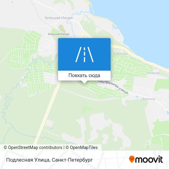 Карта Подлесная Улица