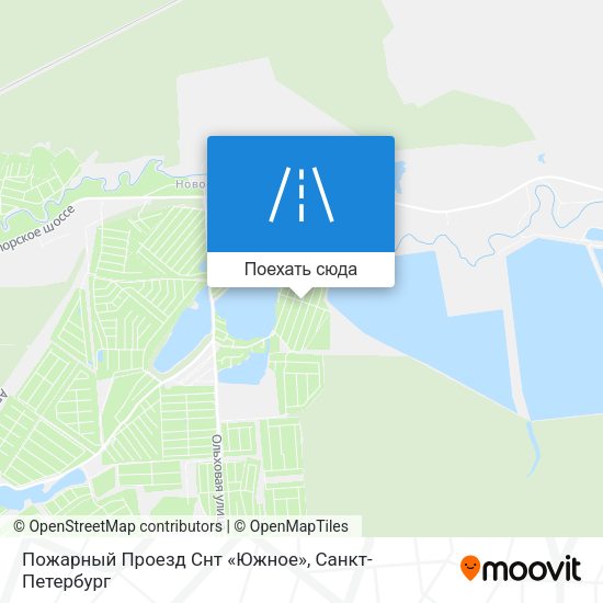 Карта Пожарный Проезд Снт «Южное»