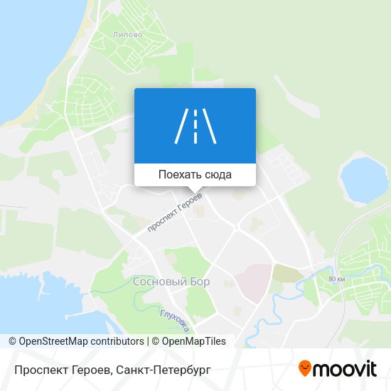 Карта Проспект Героев