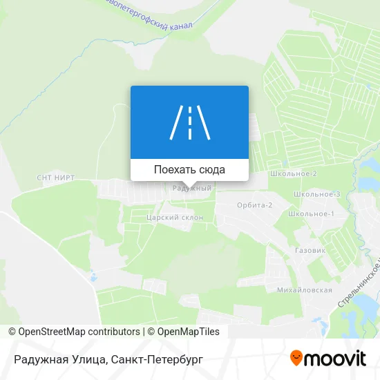 Карта Радужная Улица