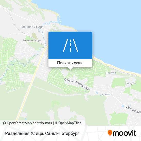 Карта Раздельная Улица