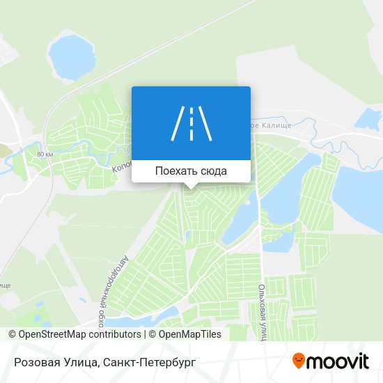 Карта Розовая Улица