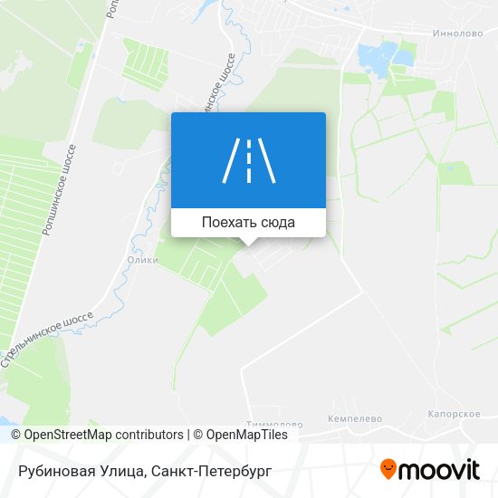 Карта Рубиновая Улица
