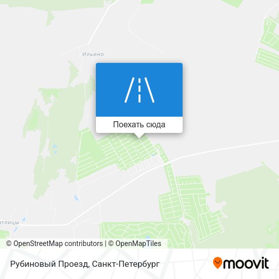 Карта Рубиновый Проезд
