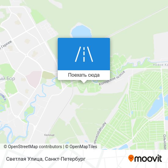 Карта Светлая Улица