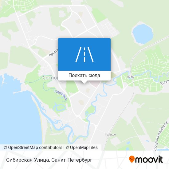Карта Сибирская Улица
