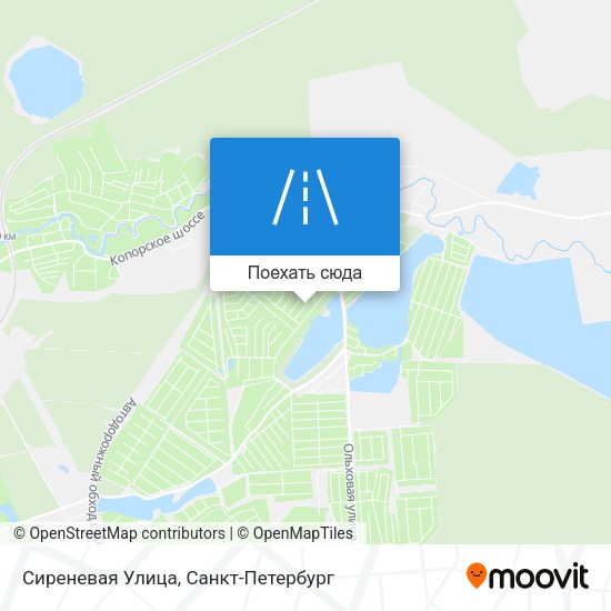 Карта Сиреневая Улица