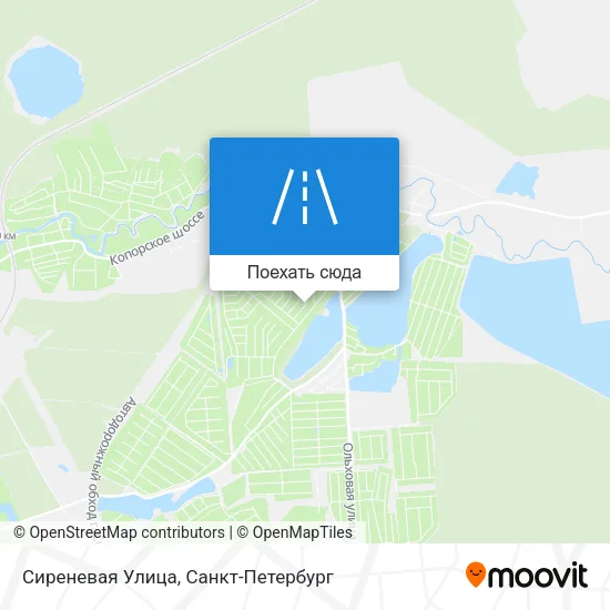 Карта Сиреневая Улица