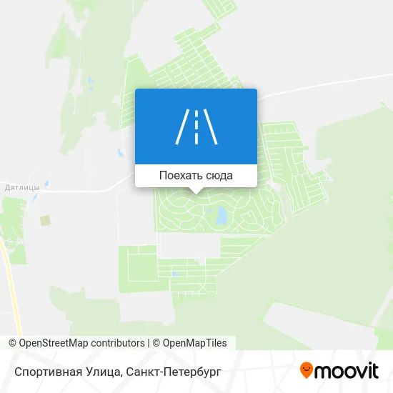 Карта Спортивная Улица