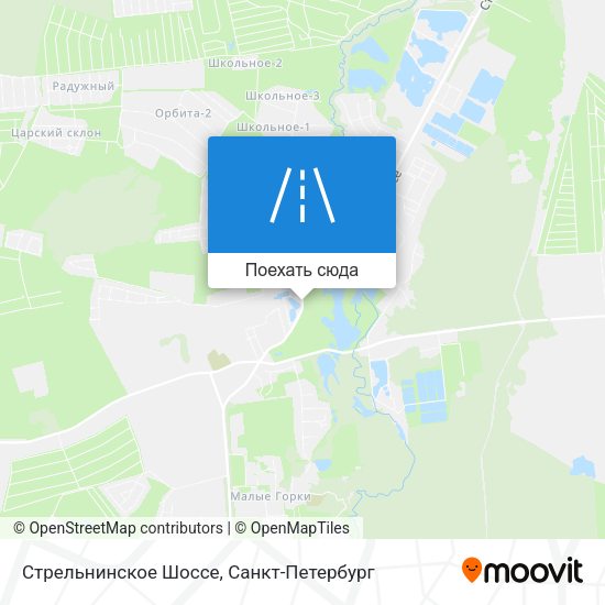 Карта Стрельнинское Шоссе