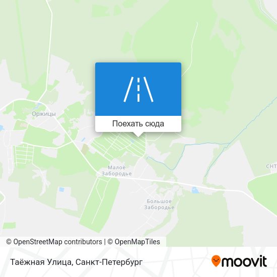Карта Таёжная Улица