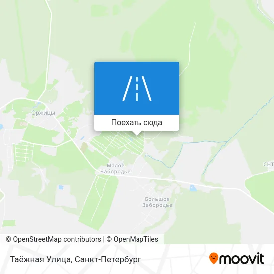 Карта Таёжная Улица