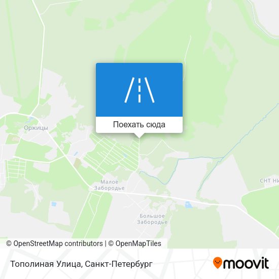 Карта Тополиная Улица