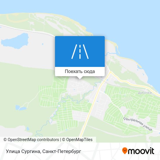 Карта Улица Сургина