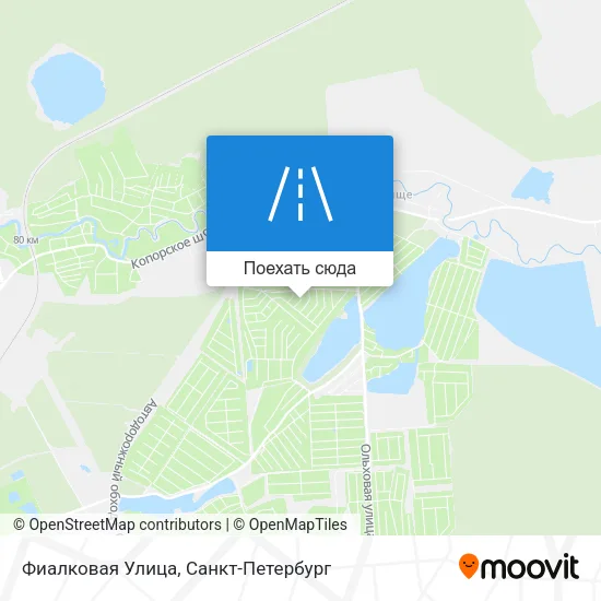 Карта Фиалковая Улица