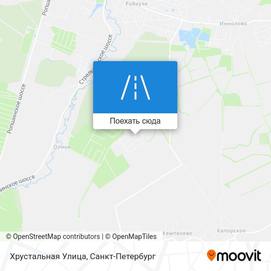 Карта Хрустальная Улица