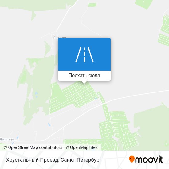 Карта Хрустальный Проезд