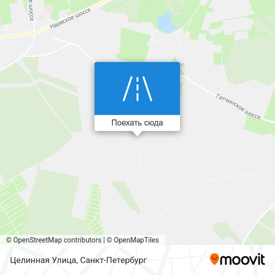 Карта Целинная Улица