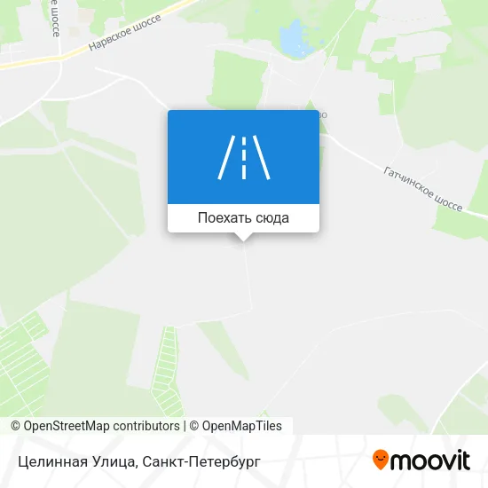 Карта Целинная Улица
