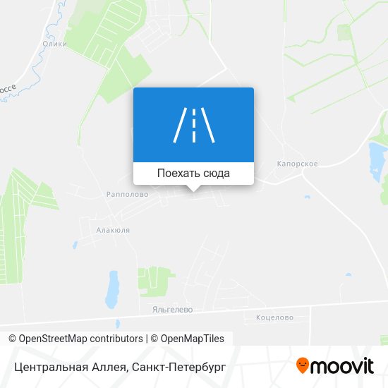 Карта Центральная Аллея