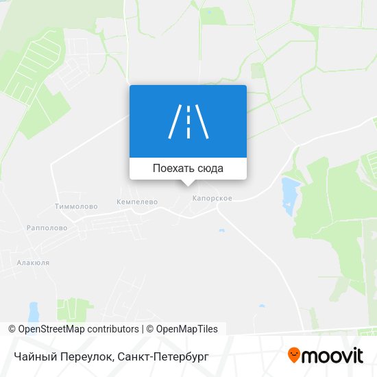 Карта Чайный Переулок