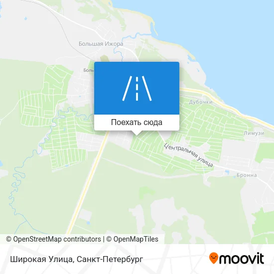 Карта Широкая Улица
