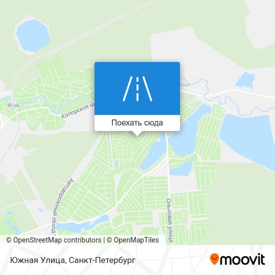 Карта Южная Улица