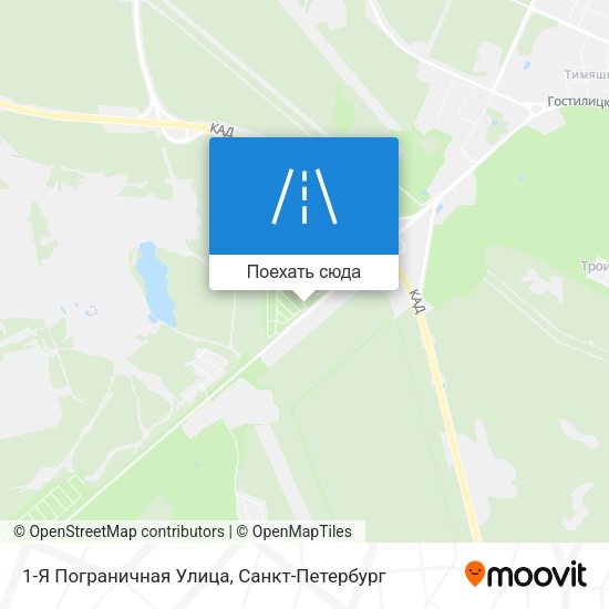 Карта 1-Я Пограничная Улица