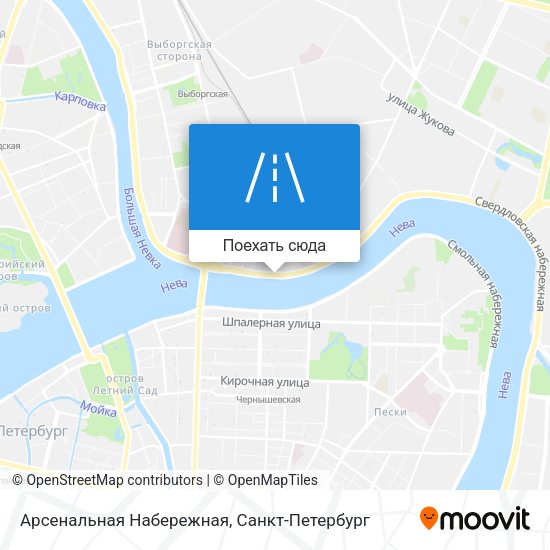 Карта Арсенальная Набережная