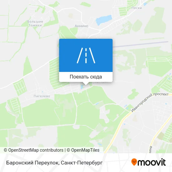 Карта Баронский Переулок