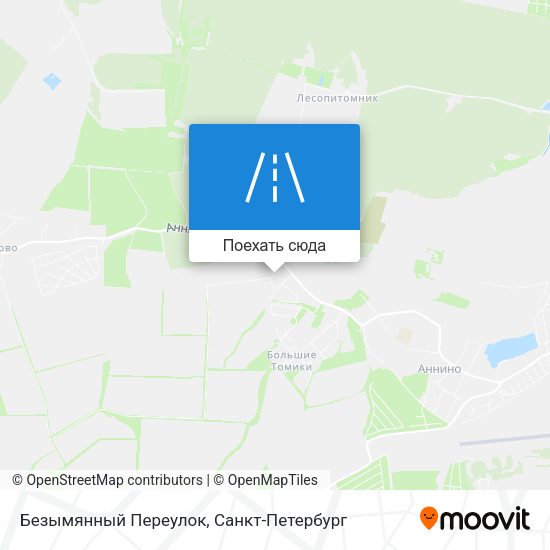 Карта Безымянный Переулок