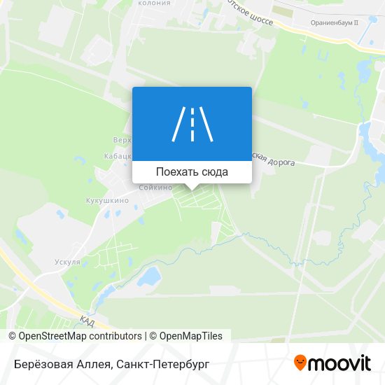 Карта Берёзовая Аллея