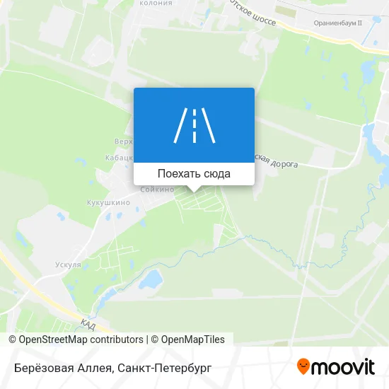 Карта Берёзовая Аллея
