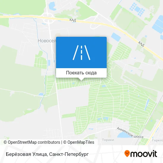 Карта Берёзовая Улица