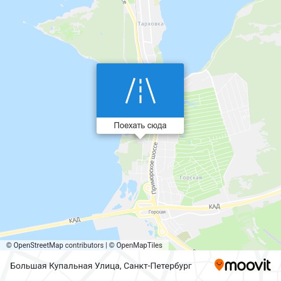 Карта Большая Купальная Улица