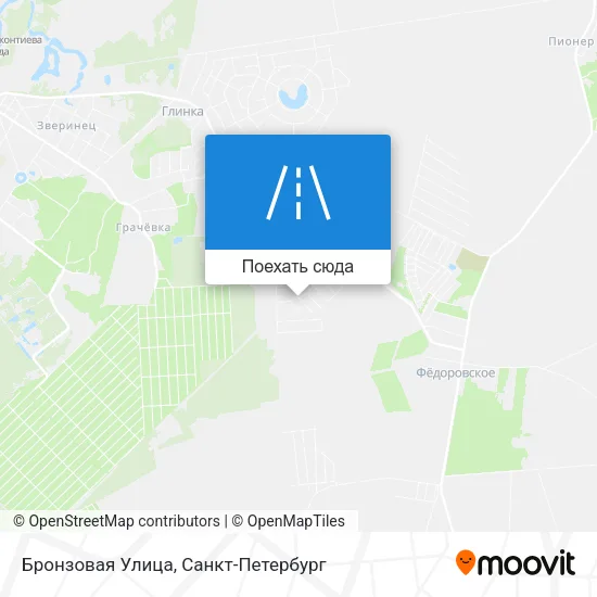 Карта Бронзовая Улица