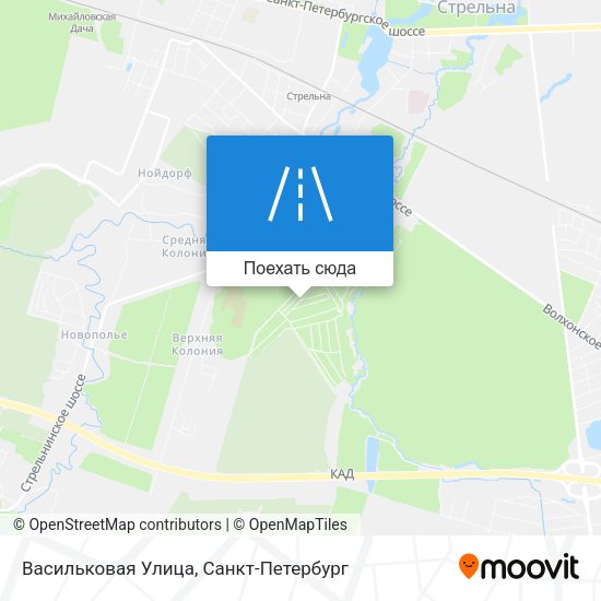 Карта Васильковая Улица
