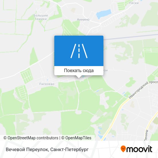 Карта Вечевой Переулок