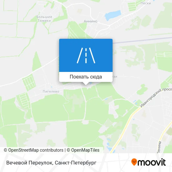 Карта Вечевой Переулок