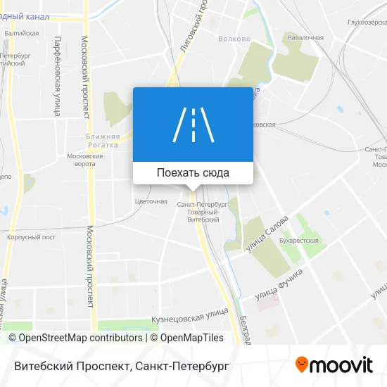 Карта Витебский Проспект