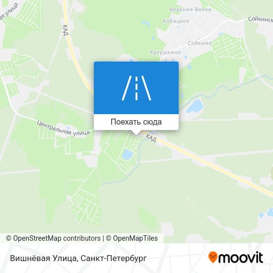 Карта Вишнёвая Улица