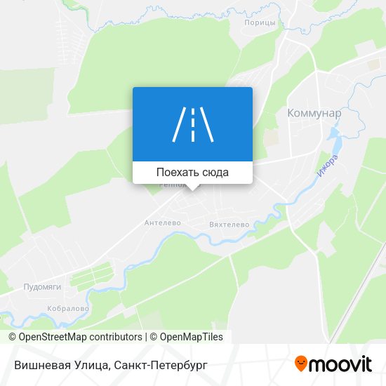 Карта Вишневая Улица