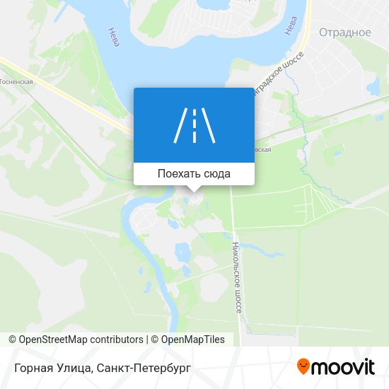 Карта Горная Улица