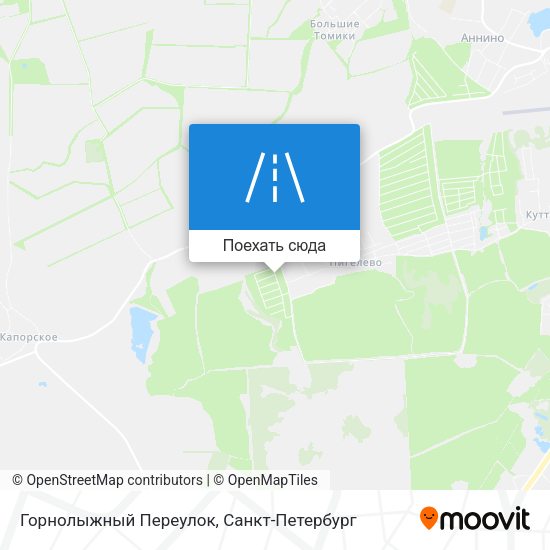 Карта Горнолыжный Переулок