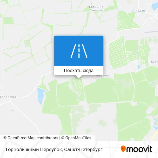 Карта Горнолыжный Переулок