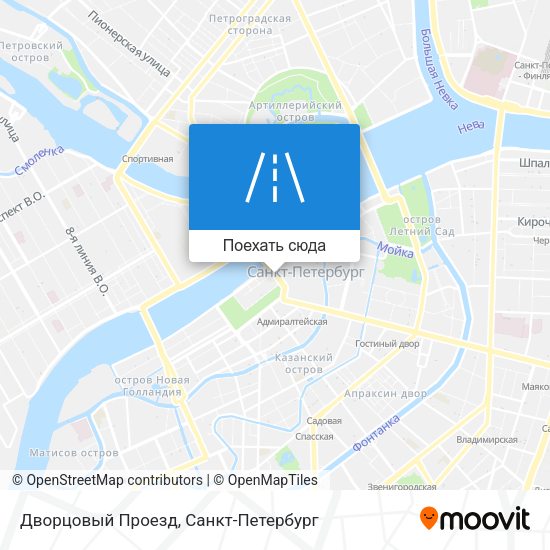 Карта Дворцовый Проезд