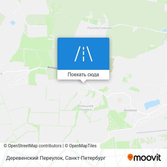 Карта Деревенский Переулок