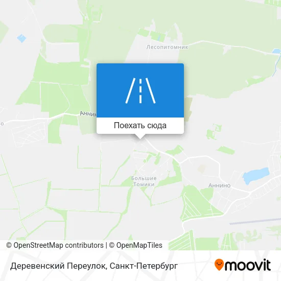 Карта Деревенский Переулок