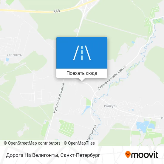 Карта Дорога На Велигонты