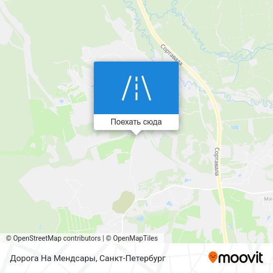 Карта Дорога На Мендсары